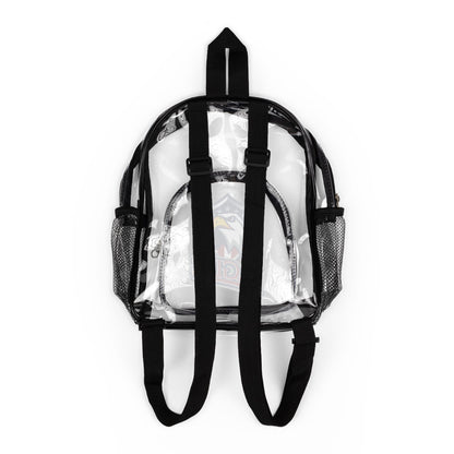 Clear Stadium Backpack with Eagles Logo — Transparent School & Game Day Bag