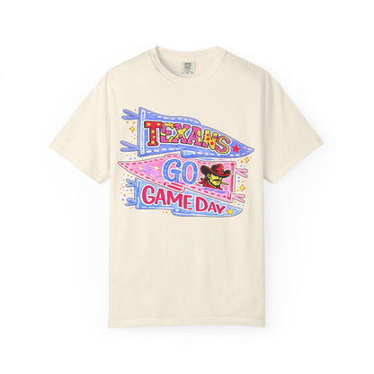 T-Shirt — Texans Go Game Day Pennant Graphic Tee