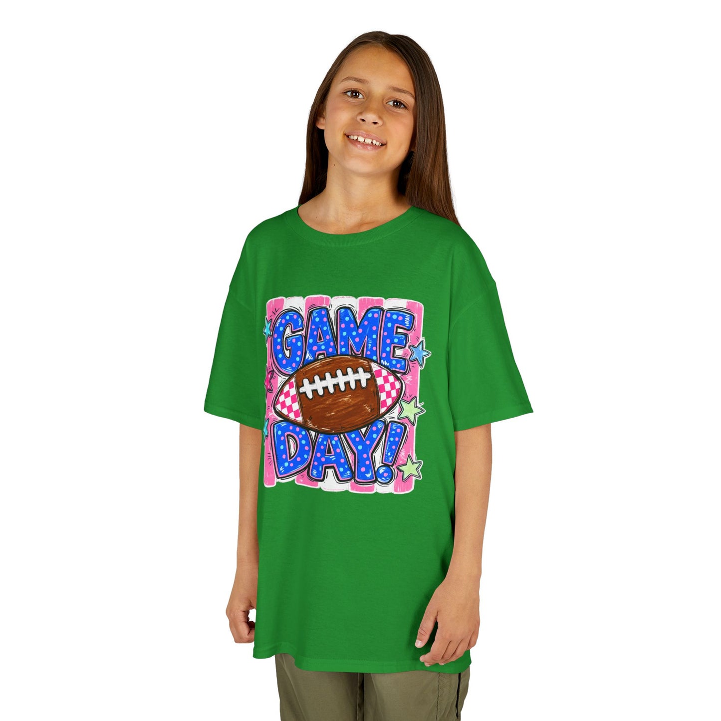 Kids Tee — "Game Day!" Football Graphic