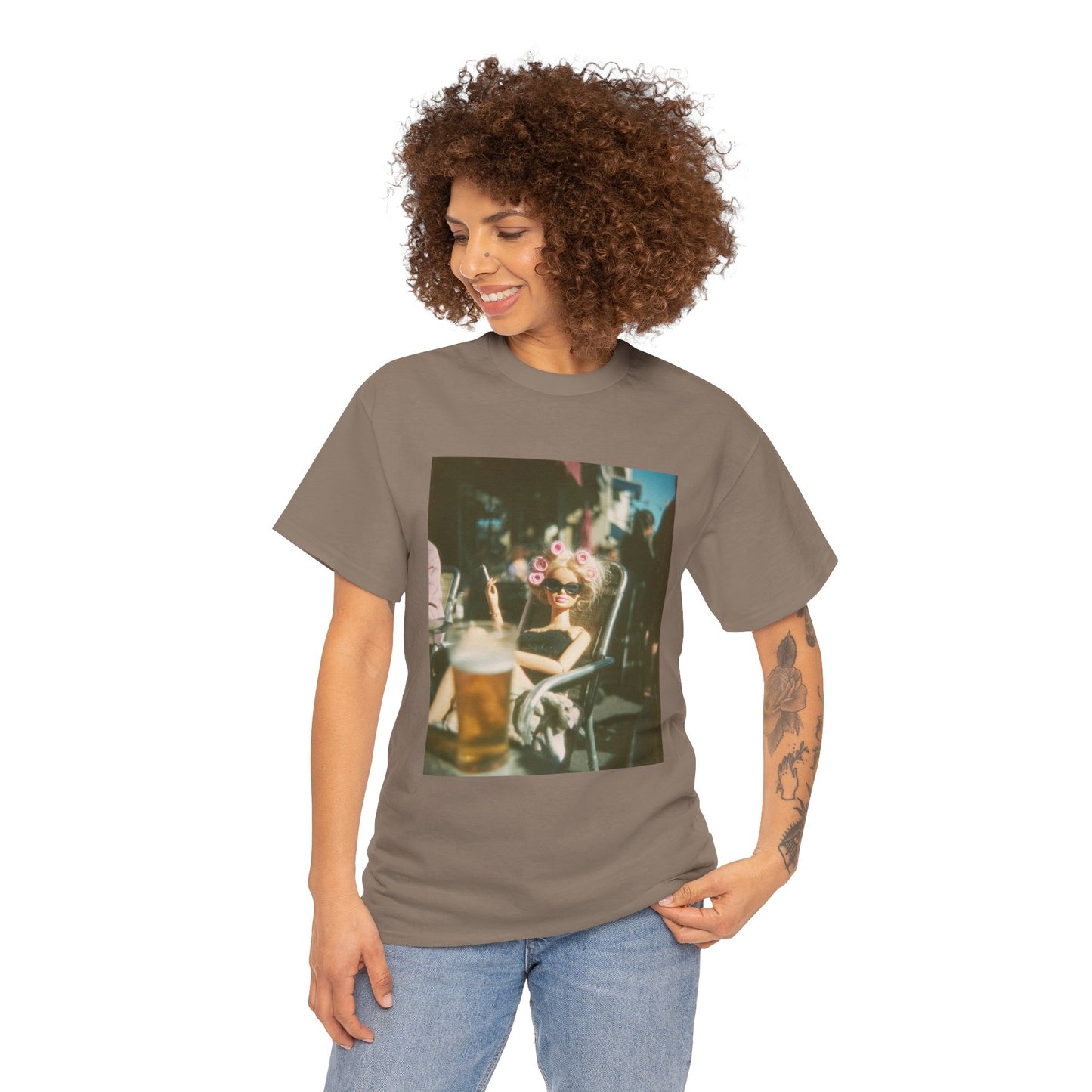 Vintage Photo of Girl with Sunglasses Tee | Retro Summer Aesthetic