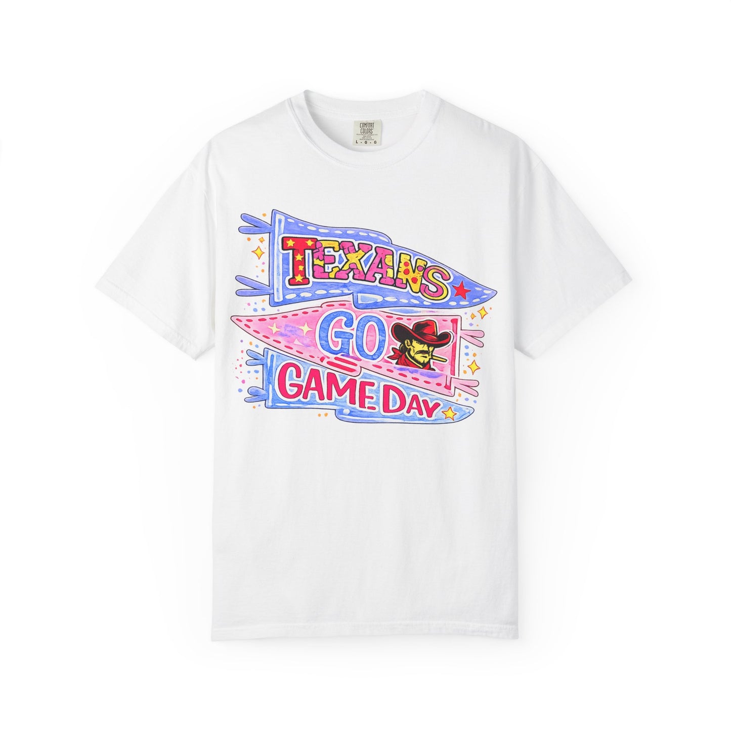 T-Shirt — Texans Go Game Day Pennant Graphic Tee