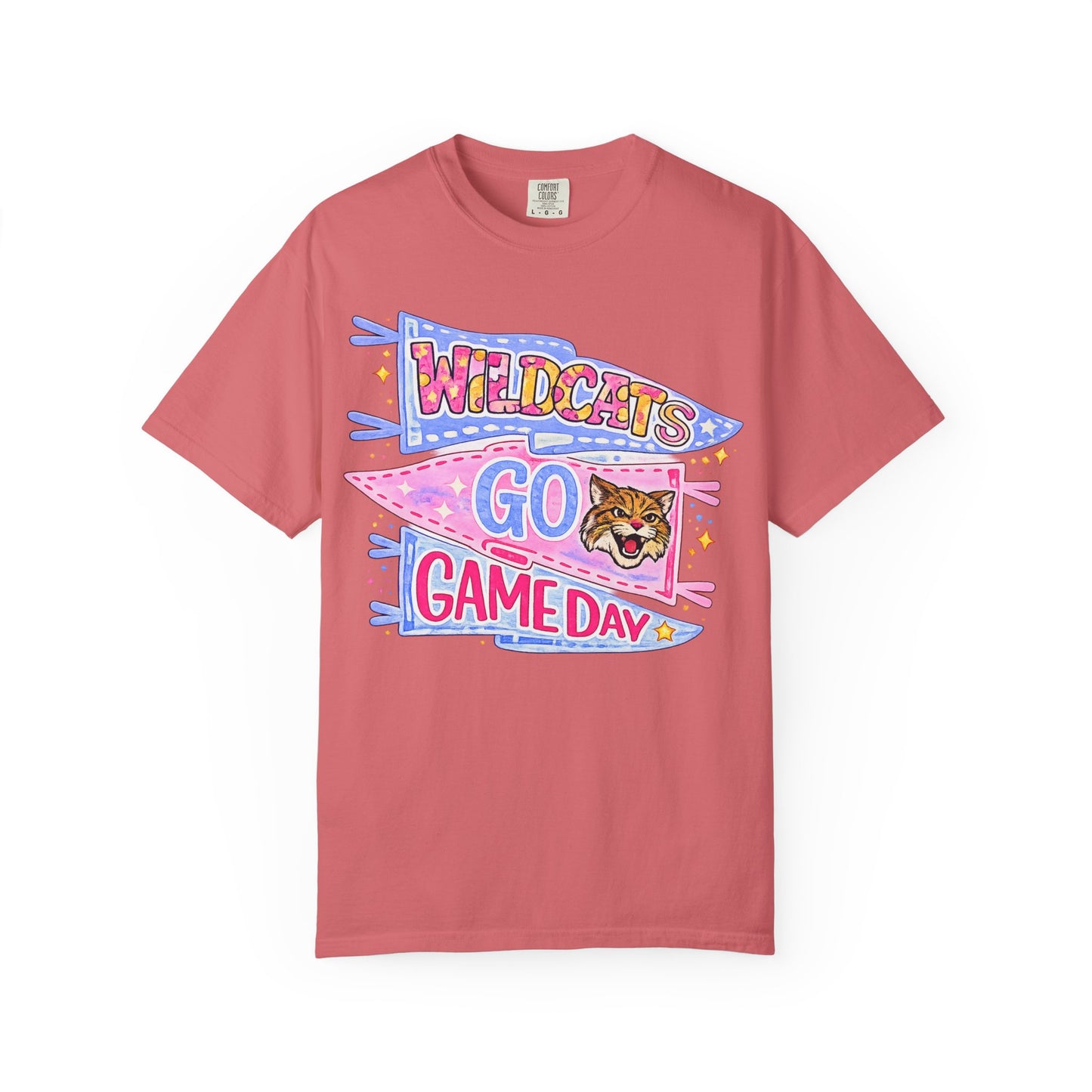 Wildcats Go Game Day T-Shirt — Retro Pennant College Football Tee