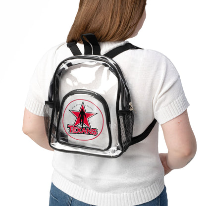Clear Stadium Backpack texans – Transparent Security Friendly Backpack for Games & Events