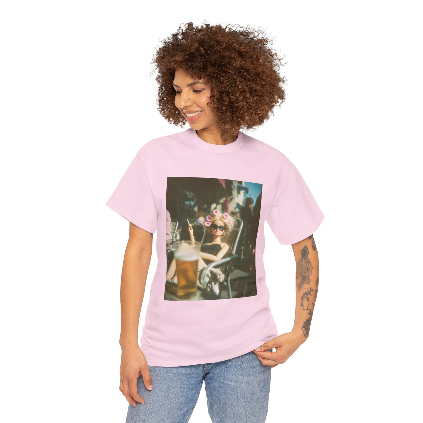 Vintage Photo of Girl with Sunglasses Tee | Retro Summer Aesthetic