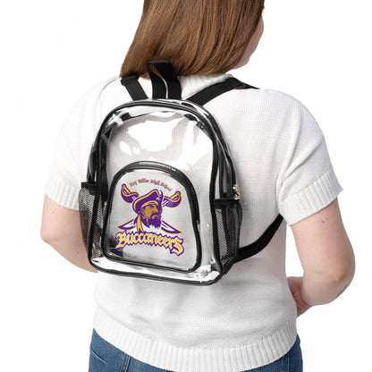 Clear Stadium Backpack with Buccaneers Logo – Transparent Game Day Bag