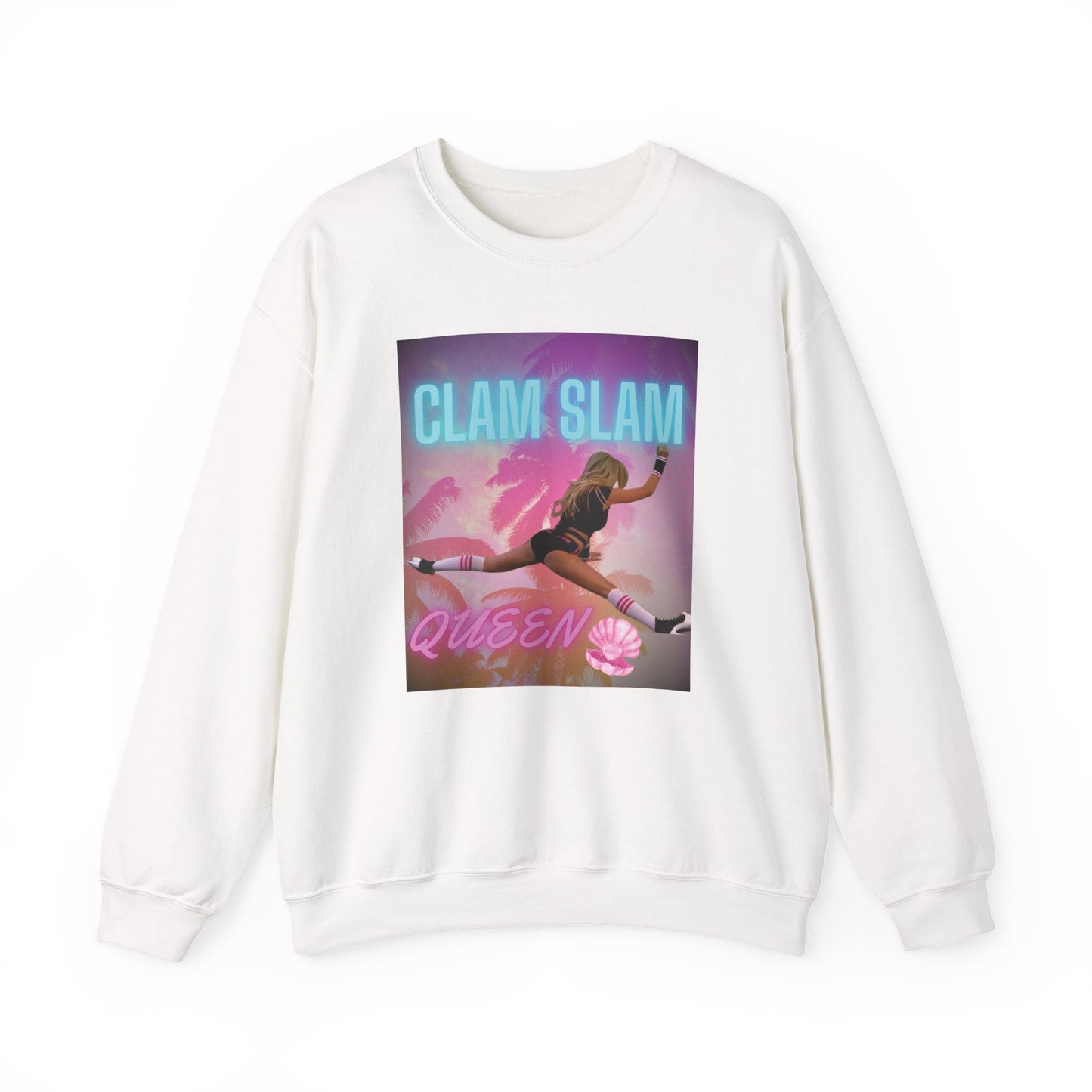 Clam Slam Queen Crewneck Sweatshirt —