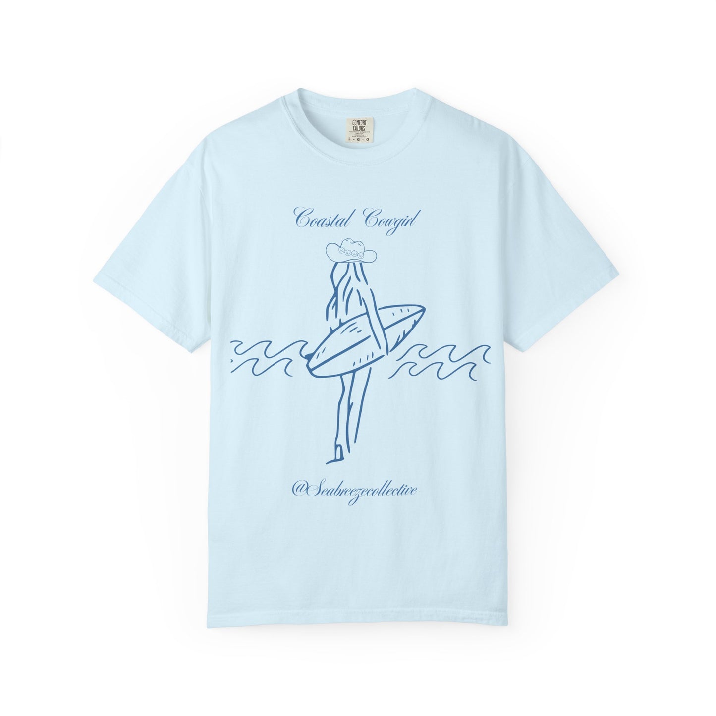 Surf Girl Graphic T-Shirt — "Coastal Concept" Vintage Surf Design